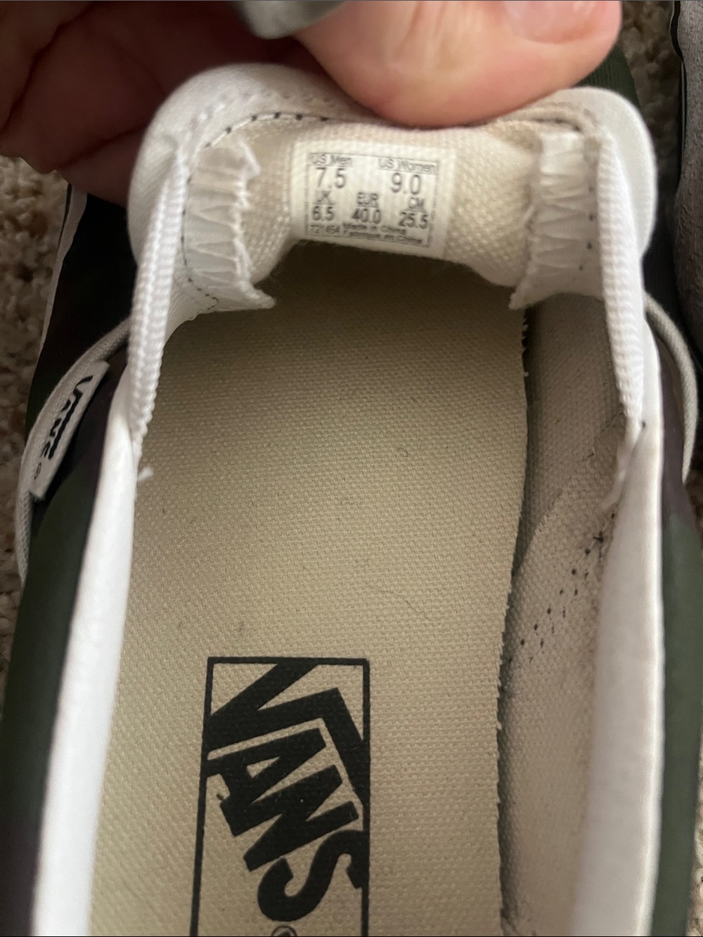 Camo Vans Classic Slip-Ons - Picture 4 of 4